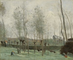 Blanchisseuses dans un bosquet de saules, 1871