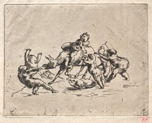 Bacchanale avec enfants et âne - Jean Baptiste Carpeaux