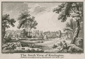 Vue sud de Kensington - Jean Baptiste Claude Chatelain