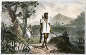Indiens amazoniens en chasse