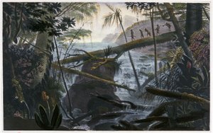 Indiens traversant la rivière Parahiba