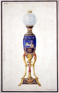 Design pour une lampe en porcelaine - Jean Baptiste Dedeban