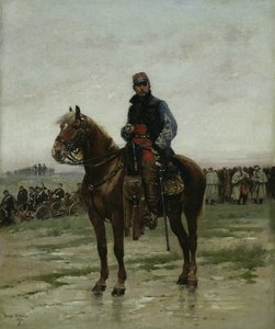 Un officier à cheval - Jean Baptiste Edouard Detaille