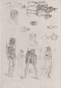 Feuille de croquis, 1868