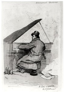 Alexis Emmanuel Chabrier (1841-94) au piano, gravé par Florian