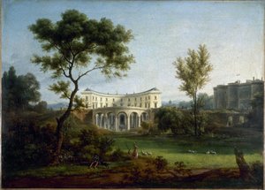 La maison de Beaumarchais et la Bastille, vers 1788 - Jean Baptiste Genillion