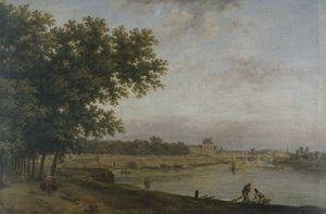 Les Tuileries et le Pont Royal, vus du Cours-la-Reine, en 1783 - Jean Baptiste Genillion