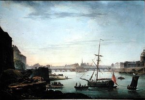 Vue du Pont Neuf, Paris, effet du matin - Jean Baptiste Genillion