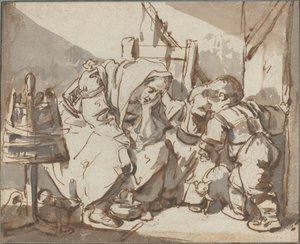 Une femme fatiguée avec deux enfants