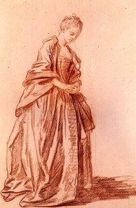 Figure féminine drapée