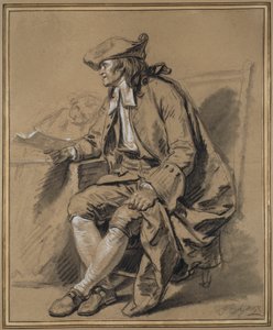 Le notaire : Une étude pour "Le contrat de mariage" - Jean Baptiste Greuze