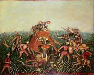 Chasse au tigre, 1892