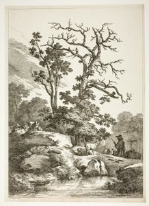 Scène bucolique - Jean Baptiste Huet