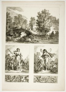 Planche 22 de 38 des Œuvres de J. B. Huet - Jean Baptiste Huet