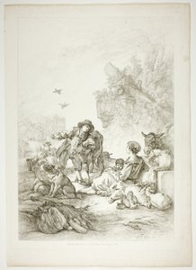 Planche Onze de 38 de Oeuvres de J. B. Huet