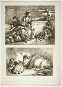 Planche dix-neuf de 38 des Œuvres de J. B. Huet