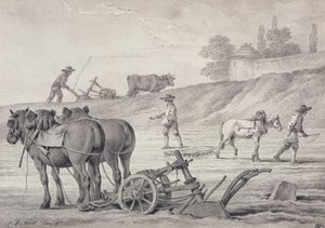 Labour des champs - Jean Baptiste Huet