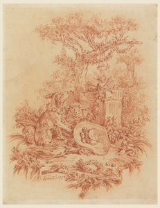Dessin, Pastorale, 1772 - Jean Baptiste Huet