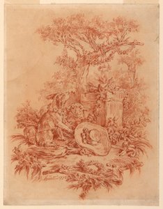 Dessin, Pastorale, 1772 - Jean Baptiste Huet