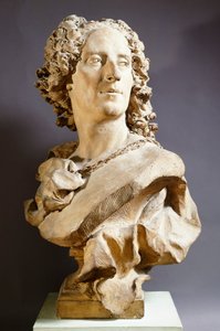 Noel Nicolas Coypel, par Jean Baptiste Lemoyne, buste en terre cuite