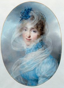 Portrait de la reine Hortense de Beauharnais (1783-1837). Elle est la fille de l