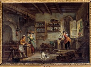 Intérieur de cuisine - Jean Baptiste Lallemand