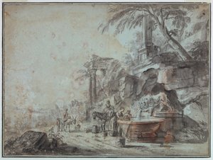 À une fontaine - Jean Baptiste Lallemand