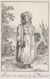 Femme des faubourgs de Moscou, 1768 - Jean Baptiste Le Prince
