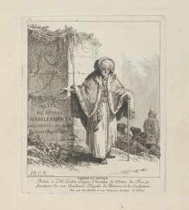 Femme du peuple, planche une de Divers Habillements des Peuples du Nord - Jean Baptiste Le Prince