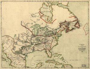 Carte de la Louisiane de Franquelin. LOC 2001620469