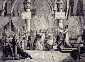Baptême des membres de la secte Théophilanthropie entre 1796 et 1800