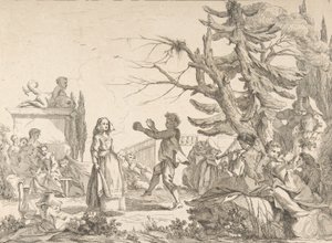 Danse improvisée, 1742 - Jean Baptiste Marie Pierre