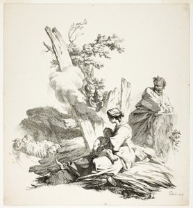 La fuite en Égypte - Jean Baptiste Marie Pierre