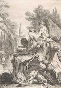 La Nymphe Assise (détail), vers 1740