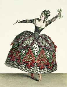 Costume pour une Furie dans Iphigénie en Tauride et plusieurs autres opéras, gravé par René Gaillard, vers 1780 - Jean Baptiste Martin