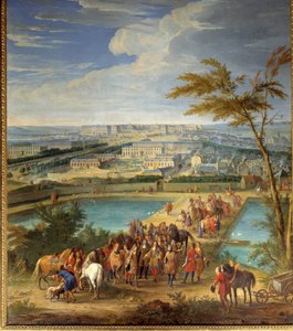 Vue de la ville et du château de Versailles prise de la colline de Montbauron - Jean Baptiste Martin