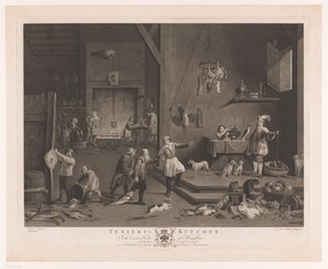 Scène de cuisine avec cheminée (La cuisine de Teniers)