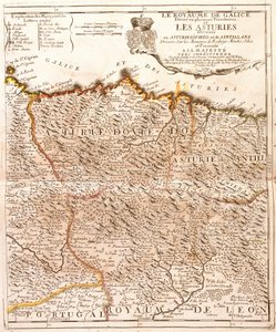 Carte des Asturies (Espagne) - Jean Baptiste Nolin