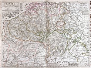 Carte de la Belgique (Gravure)