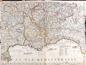 Carte du Dauphiné et de la Provence (France) - Jean Baptiste Nolin