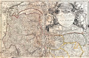 Carte de la Savoie et du Piémont (Italie) - Jean Baptiste Nolin