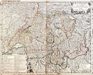 Carte de la Suisse (Gravure)