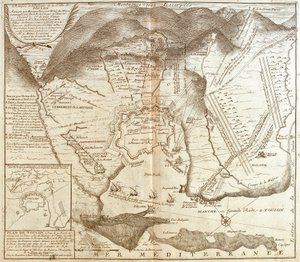 Carte de Toulon (France) - Jean Baptiste Nolin