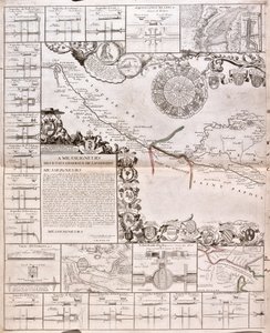 Carte du Canal du Midi, avec ses aqueducs