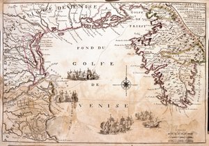 Carte du golfe de Venise, mer Adriatique - Jean Baptiste Nolin