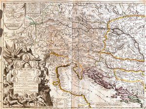 Carte du cours du Danube en Allemagne