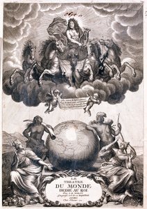 Portrait de Louis XIV, volant au-dessus d