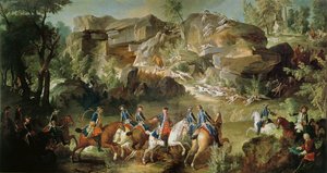 Chasse dans la forêt de Fontainebleau à Franchard