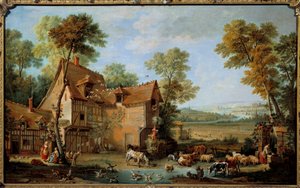 La ferme - Jean Baptiste Oudry