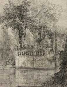 Treillis et bassin réfléchissant à Arcueil, 1744-47 - Jean Baptiste Oudry